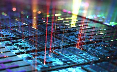 Colorful lights emanating from under a circuit board, Building a data marketplace using Databricks | DXC Technology Insights